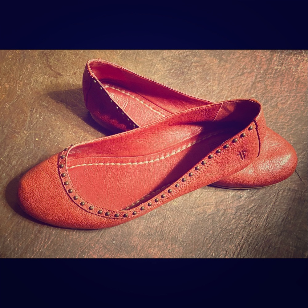 Frye Carson Rivet Ballet Flat